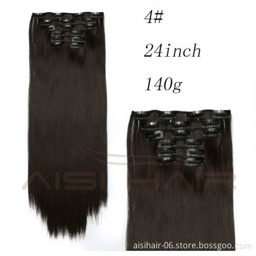 Industrial synthetic hair clip in extension